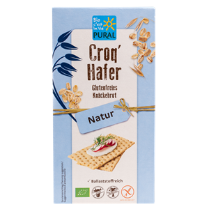 PIECZYWO CHRUPKIE BŁONNIKOWE OWSIANE BEZGLUTENOWE BIO 160 g - PURAL