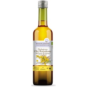 OLEJ RZEPAKOWY TŁOCZONY NA ZIMNO OMEGA-3 BIO 500 ml - BIO PLANETE