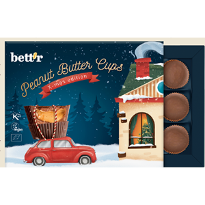 ŚWIĄTECZNY BOX: PRALINY Z KREMEM ORZECHOWYM BIO (12 x 13 g) 156 g - BETT'R (PRODUKT SEZONOWY)