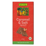 TABLICZKA KAKAOWA Z KROKANTEM Z ORZECHÓW LASKOWYCH SOLONYCH BIO 100 g - RAPUNZEL