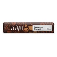 BATON MLECZNA CZEKOLADA Z NADZIENIEM ESPRESSO I HERBATNIKAMI BIO 40 g - VIVANI