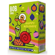 ZESTAW ŚWIĄTECZNY - PRZEKĄSKI OWOCOWE Z ZABAWKĄ I NAKLEJKĄ BEZ DODATKU CUKRÓW BEZGLUTENOWE 140 g - BOB SNAIL (PRODUKT SEZONOWY)