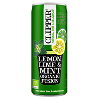 NAPÓJ OWOCOWY O SMAKU CYTRYNA - LIMONKA - MIĘTA BIO 250 ml - CLIPPER