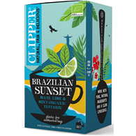 HERBATKA YERBA MATE Z MIĘTĄ I LIMONKĄ (BRAZILIAN SUNSET) BIO (20 x 2 g) 40 g - CLIPPER