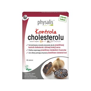 TABLETKI NA KONTROLĘ CHOLESTEROLU 30 szt. - PHYSALIS