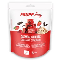 KOSTKI LIOFILIZOWANE OWSIANE TRUSKAWKA - CZEKOLADA BEZGLUTENOWE 25 g - CELIKO (FRUPP DAY)