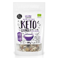 GRANOLA CZARNA PORZECZKA KETO BIO 200 g - DIET-FOOD