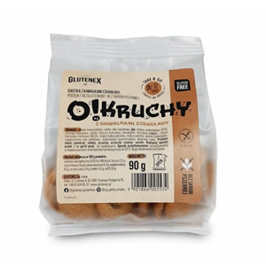 CIASTKA Z CZEKOLADĄ BEZGLUTENOWE O!KRUCHY 90 g - GLUTENEX
