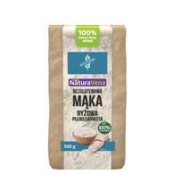 MĄKA RYŻOWA PEŁNOZIARNISTA BEZGLUTENOWA 500 g - NATURAVENA