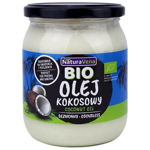 OLEJ KOKOSOWY BEZWONNY BIO 465 ml - NATURAVENA