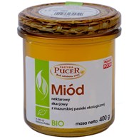 MIÓD AKACJOWY  BIO 400 g - PASIEKA PUCER