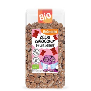 ŻELKI OWOCOWE BEZ ŻELATYNY BEZGLUTENOWE BIO 400 g - BIOMINKI