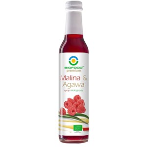 SYROP MALINA Z AGAWĄ BIO 250 ml - BIOFOOD