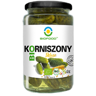 OGÓRKI KORNISZONY DELUXE BEZGLUTENOWE BIO 700 g (400 g) - BIO FOOD