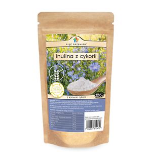 INULINA Z KORZENIA CYKORII BEZGLUTENOWA 300 g - PIĘĆ PRZEMIAN