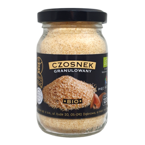 CZOSNEK GRANULOWANY BEZGLUTENOWY BIO 120 g - PIĘĆ PRZEMIAN