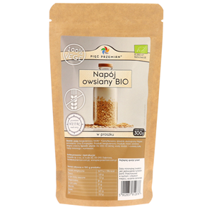 NAPÓJ OWSIANY W PROSZKU BEZGLUTENOWY BIO 300 g - PIĘĆ PRZEMIAN