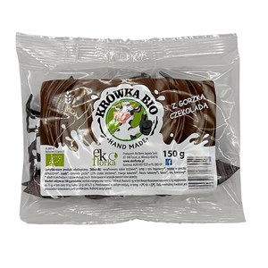 KRÓWKI Z CZEKOLADĄ GORZKĄ BEZGLUTENOWE BIO 150 g - EKOFLORKA