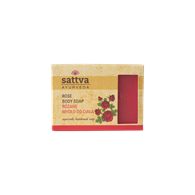 MYDŁO W KOSTCE DO CIAŁA RÓŻA 125 g - SATTVA