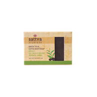 MYDŁO W KOSTCE DO CIAŁA ZIELONA HERBATA I KAWA 125 g - SATTVA