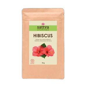 ZAKWASZACZ ROŚLINNY DO HENNY HIBISKUS ECO 70 g - SATTVA (AYURVEDA)