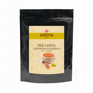 SOCZEWICA CZERWONA POŁÓWKI 1 kg - SATTVA (FOODS)