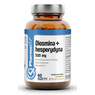 DIOSMINA + HESPERYDYNA (500 mg) BEZGLUTENOWA 60 KAPSUŁEK - PHARMOVIT (CLEAN LABEL)
