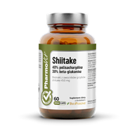 GRZYBY SHIITAKE EKSTRAKT (450 mg) BEZGLUTENOWY 60 KAPSUŁEK - PHARMOVIT (CLEAN LABEL)
