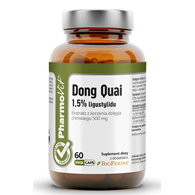 DZIĘGIEL CHIŃSKI (DONG QUAI) EKSTRAKT (500 mg) BEZGLUTENOWY 60 KAPSUŁEK - PHARMOVIT (CLEAN LABEL)