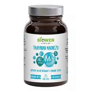 TAURYNIAN MAGNEZU + WITAMINA B6 BEZGLUTENOWY 100 KAPSUŁEK -  BIOWEN