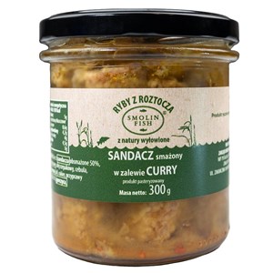 SANDACZ SMAŻONY W ZALEWIE CURRY 300 g - SMOLIN FISH (NA ZAMÓWIENIE)