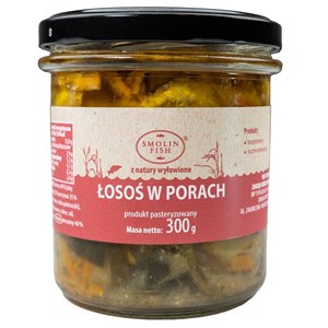 ŁOSOŚ W PORACH BEZGLUTENOWY 300 g - SMOLIN FISH (NA ZAMÓWIENIE)