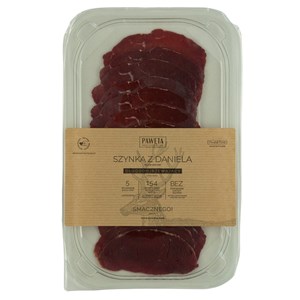 SZYNKA Z DANIELA DOJRZEWAJĄCA PLASTRY BEZGLUTENOWA 65 g - PAWĘTA