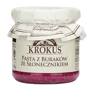 PASTA Z BURAKÓW ZE SŁONECZNIKIEM BEZGLUTENOWA 180 g - KROKUS