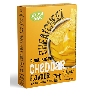 MIESZANKA NA WEGAŃSKI SOS LUB DIP O SMAKU SERA CHEDDAR BEZGLUTENOWY 72 g - CULTURED FOODS