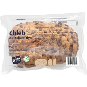 CHLEB Z PESTKAMI DYNI BEZGLUTENOWY 350 g - WISO