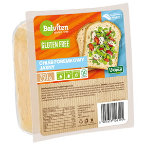 CHLEB FOREMKOWY JASNY KROJONY BEZGLUTENOWY 250 g - BALVITEN