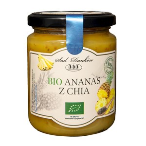 ANANAS Z CHIA BEZ DODATKU CUKRÓW BIO 250 g - SAD DANKÓW