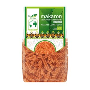 MAKARON PROTEINOWY Z SOCZEWICY CZERWONEJ ŚWIDERKI BIO 250 g - BIO PLANET