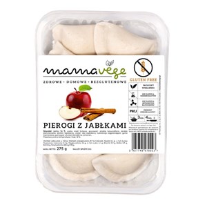 PIEROGI Z JABŁKAMI BEZGLUTENOWE 275 g - MAMA VEGE