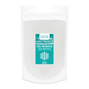 SÓL MORSKA DROBNO MIELONA 1 kg - CRYSTALLINE PLANET