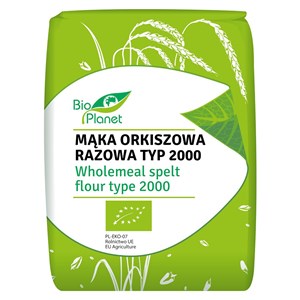 MĄKA ORKISZOWA RAZOWA TYP 2000 BIO 1 kg - BIO PLANET