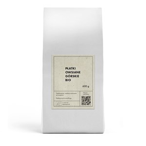 PŁATKI OWSIANE GÓRSKIE BIO 600 g - THE PLANET