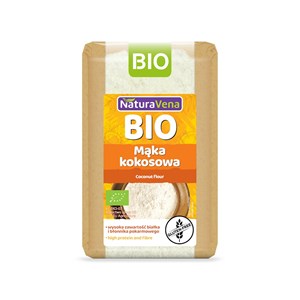 MĄKA KOKOSOWA BEZGLUTENOWA BIO 500 g - NATURAVENA