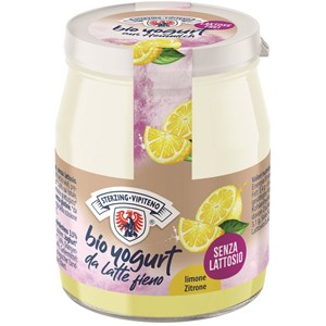 JOGURT CYTRYNOWY Z MLEKA SIENNEGO BEZ LAKTOZY BEZGLUTENOWY BIO 150 g (SŁOIK) - STERZING-VIPITENO