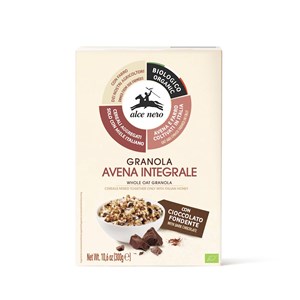 GRANOLA Z MIODEM I CZEKOLADĄ BIO 300 g - ALCE NERO