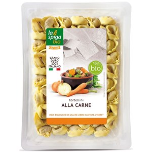 TORTELLINI ŚWIEŻE Z MIĘSEM I JAJKIEM BIO 250 g - LA SPIGA