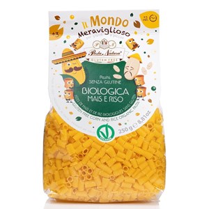 MAKARON (KUKURYDZIANO - RYŻOWY) DLA DZIECI RURKA MINI BEZGLUTENOWY BIO 250 g - PASTA NATURA