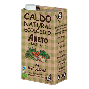 BULION WARZYWNY W PŁYNIE BEZGLUTENOWY BIO 1 L - ANETO NATURAL