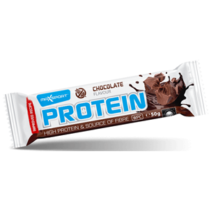 BATON PROTEINOWY O SMAKU CZEKOLADOWYM W POLEWIE KAKAOWEJ BEZGLUTENOWY 50 g - MAXSPORT